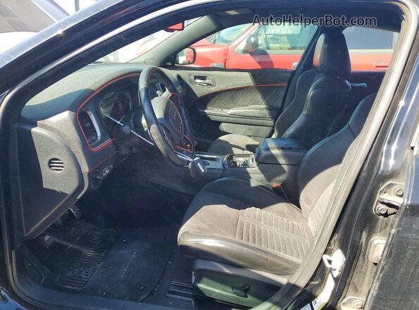 2C3CDXCT9HH628120 2017 DODGE CHARGER Black Вид салону спереду
