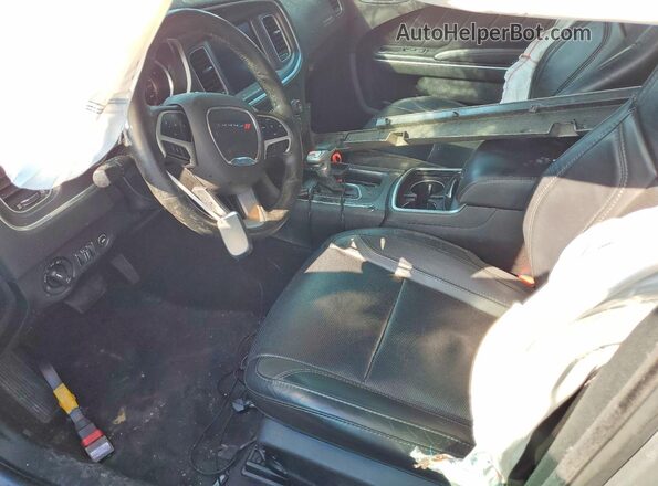 2C3CDXCT9JH233229 2018 DODGE CHARGER Silver Вид салону спереду