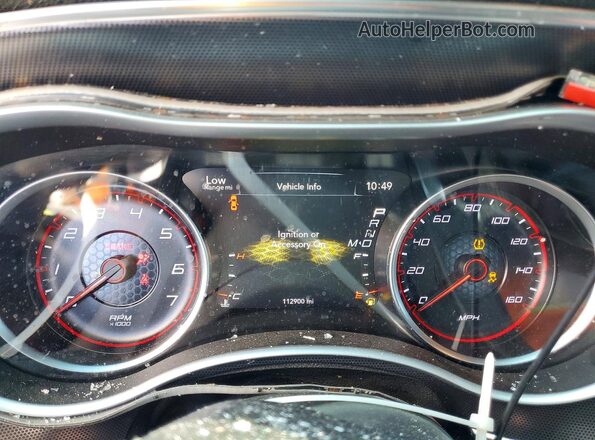 2C3CDXCT9JH233229 2018 DODGE CHARGER Silver Вид щитка приладів