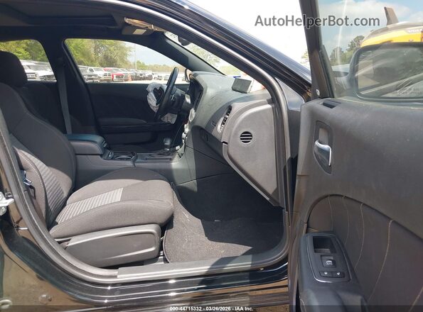 2C3CDXCT9PH599426 2023 DODGE CHARGER Black Widok wnętrza z przodu