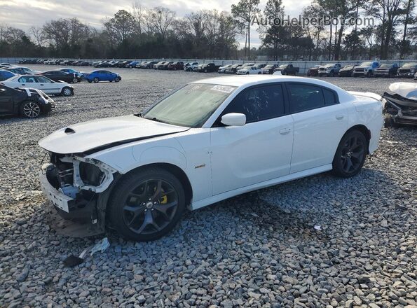 2C3CDXCTXKH757202 2019 DODGE CHARGER Белый Передняя левая четверть