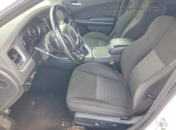 2C3CDXCTXKH757202 2019 DODGE CHARGER Белый Вид салона спереди