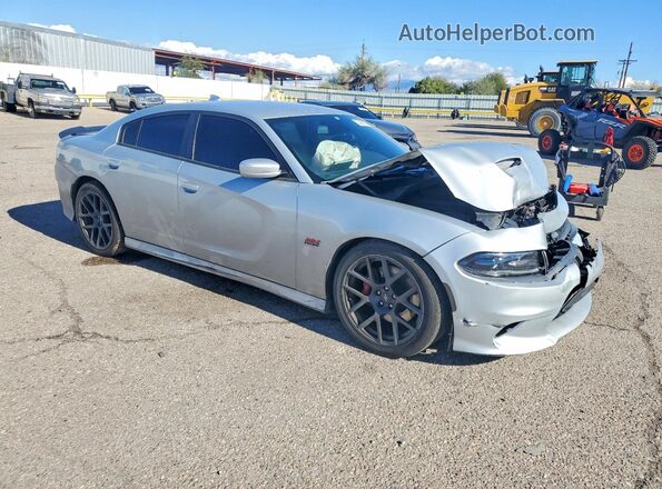 2C3CDXGJ0KH670336 2019 DODGE CHARGER Silver Delantero derecho