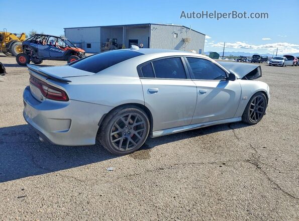 2C3CDXGJ0KH670336 2019 DODGE CHARGER Silver Trasero derecho