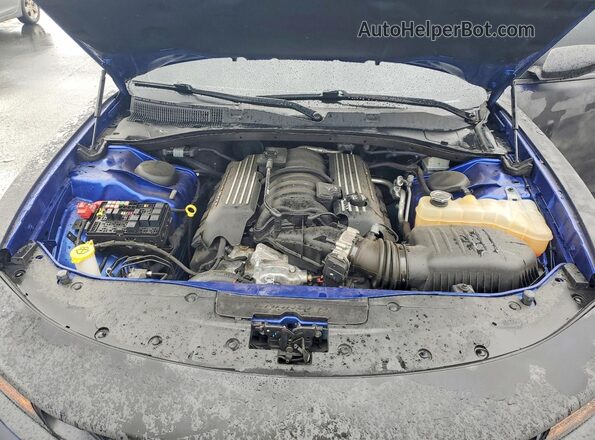 2C3CDXGJ0LH107496 2020 DODGE CHARGER Blue Widok wnętrza z tyłu