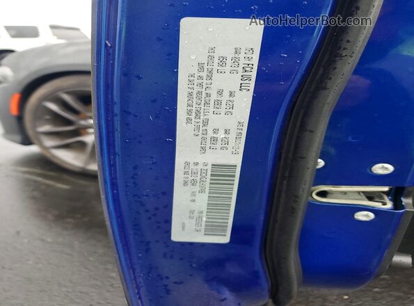 2C3CDXGJ0LH107496 2020 DODGE CHARGER Blue Widok komory silnika