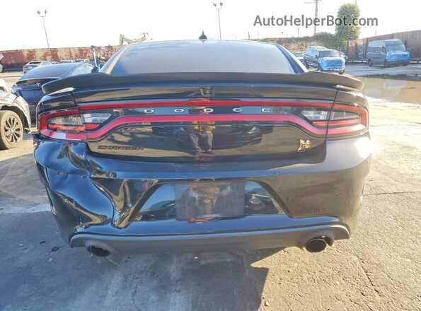 2C3CDXGJ2KH633899 2019 DODGE CHARGER Black Вид ззаду