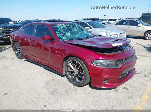 2C3CDXGJ3HH619003 2017 DODGE CHARGER Красный Передняя правая четверть