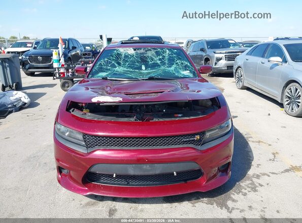 2C3CDXGJ3HH619003 2017 DODGE CHARGER Красный Вид щитка приборов