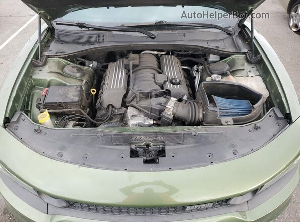 2C3CDXGJ4KH742672 2019 DODGE CHARGER Зеленый Вид задней части салона