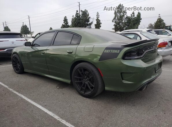 2C3CDXGJ4KH742672 2019 DODGE CHARGER Зеленый Задняя левая четверть