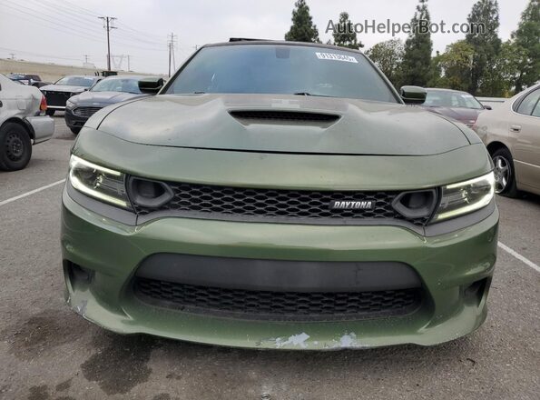 2C3CDXGJ4KH742672 2019 DODGE CHARGER Зеленый Вид спереди