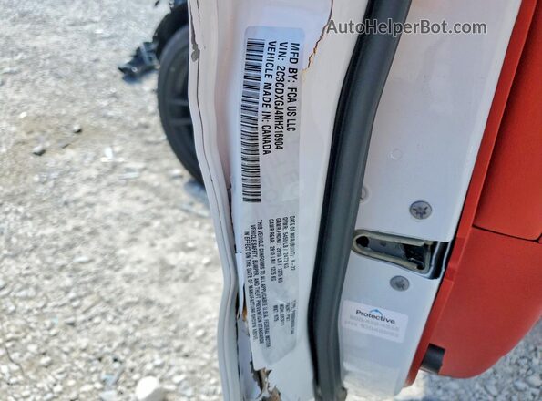 2C3CDXGJ4NH216904 2022 DODGE CHARGER White Widok naklejki z numerem VIN