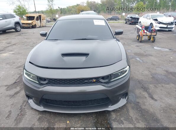 2C3CDXGJ4NH257646 2022 DODGE CHARGER Gray Вид щитка приладів