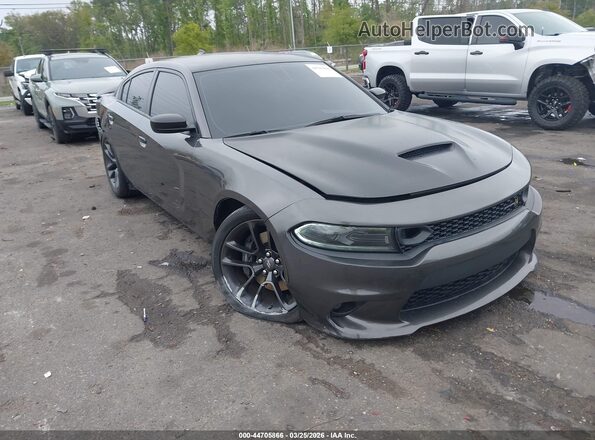 2C3CDXGJ4NH257646 2022 DODGE CHARGER Gray Передня права чверть