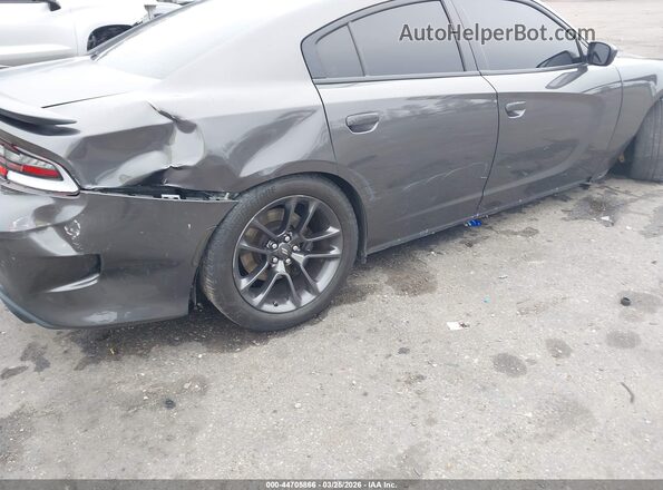 2C3CDXGJ4NH257646 2022 DODGE CHARGER Gray Вид спереду