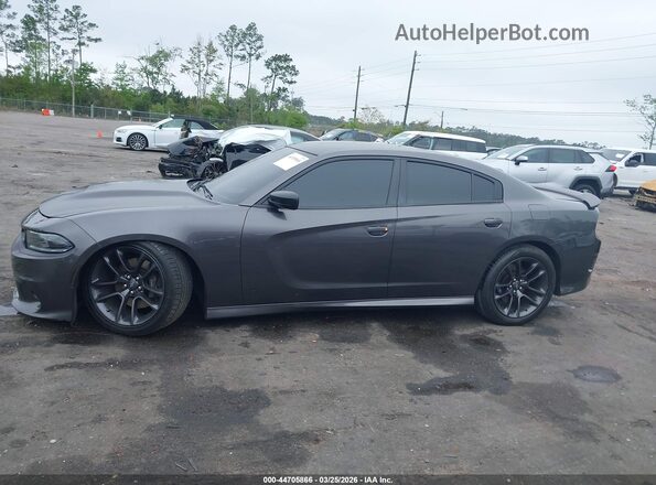 2C3CDXGJ4NH257646 2022 DODGE CHARGER Gray Панорамний вид салону 360°