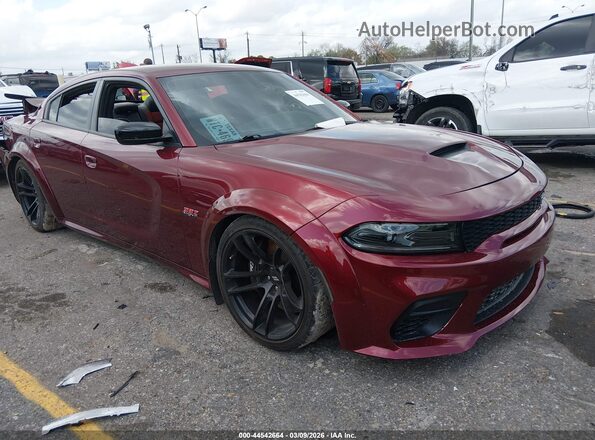 2C3CDXGJ4PH698714 2023 DODGE CHARGER Бордовый Передняя правая четверть