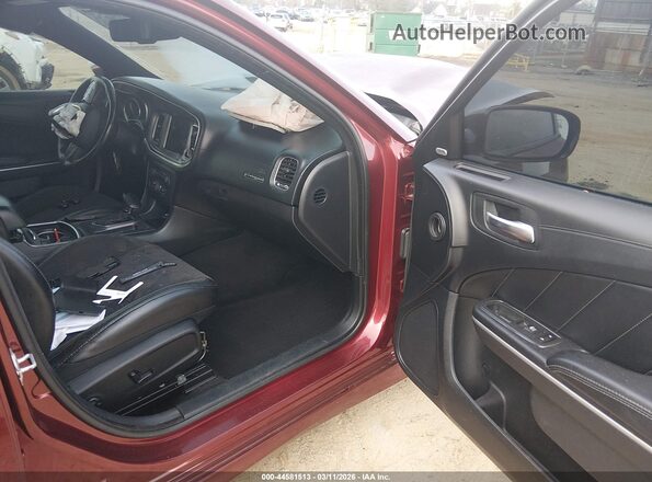 2C3CDXGJ5KH572175 2019 DODGE CHARGER Red Widok wnętrza z przodu