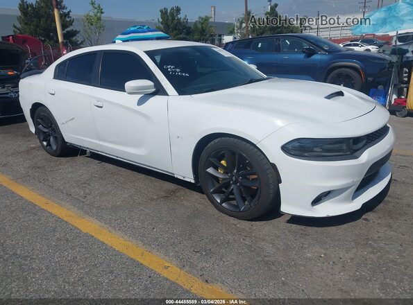 2C3CDXGJ5KH716307 2019 DODGE CHARGER Белый Передняя правая четверть