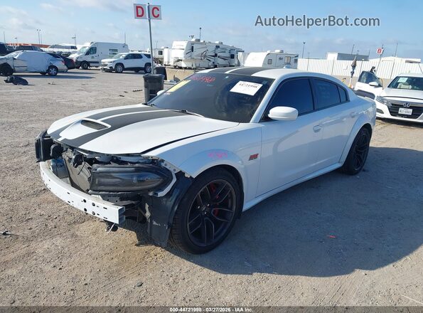 2C3CDXGJ6LH237881 2020 DODGE CHARGER Белый Передняя левая четверть