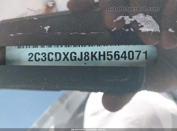 2C3CDXGJ8KH564071 2019 DODGE CHARGER Blue Widok komory silnika