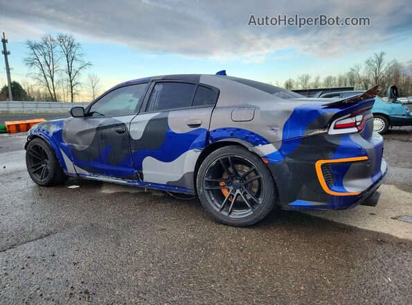 2C3CDXGJ9LH213526 2020 DODGE CHARGER Синий Задняя левая четверть