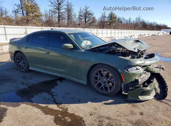2C3CDXGJXKH666388 2019 DODGE CHARGER Green Front right