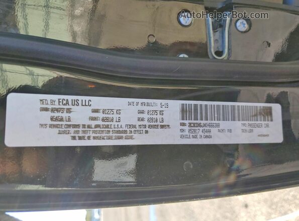2C3CDXGJXKH666388 2019 DODGE CHARGER Green Engine compartment view