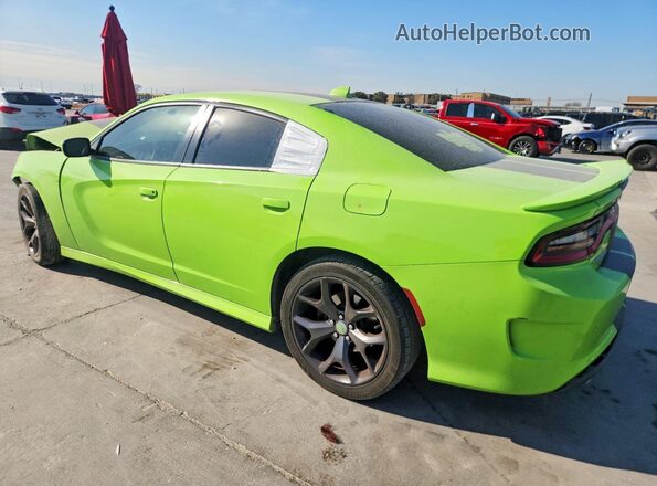 2C3CDXHG0KH672798 2019 DODGE CHARGER Зеленый Задняя левая четверть