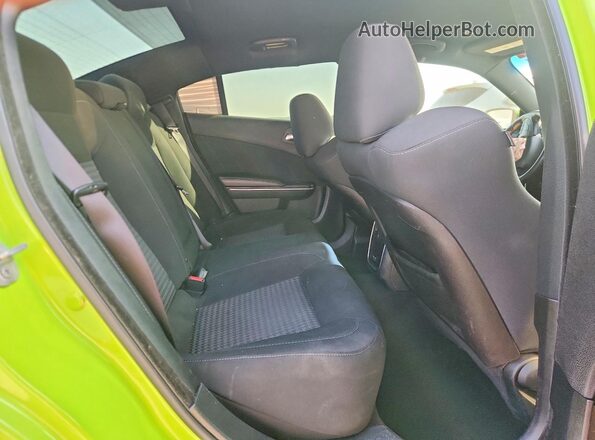 2C3CDXHG0KH672798 2019 DODGE CHARGER Зеленый Вид задних сидений