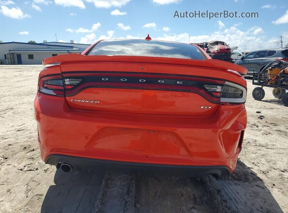 2C3CDXHG0LH153624 2020 DODGE CHARGER Оранжевый Вид салона спереди