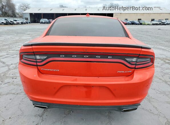 2C3CDXHG1HH520750 2017 DODGE CHARGER Оранжевый Вид сзади