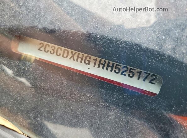2C3CDXHG1HH525172 2017 DODGE CHARGER Черный Панорамный вид салона 360°