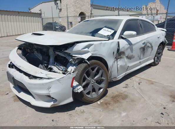 2C3CDXHG2KH632061 2019 DODGE CHARGER Белый Передняя левая четверть