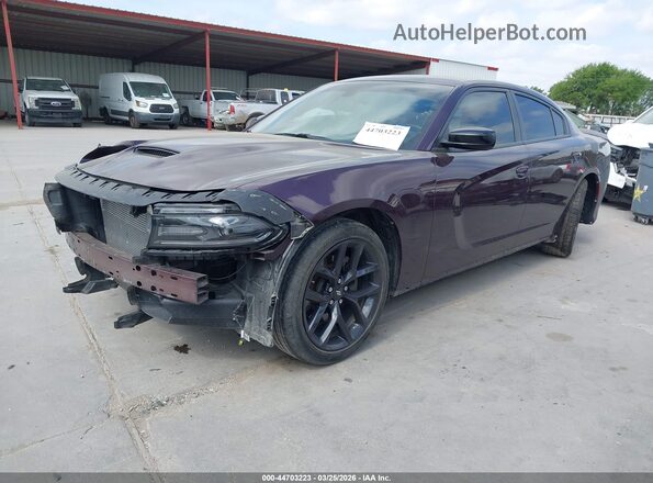 2C3CDXHG2LH193185 2020 DODGE CHARGER Фиолетовый Передняя левая четверть
