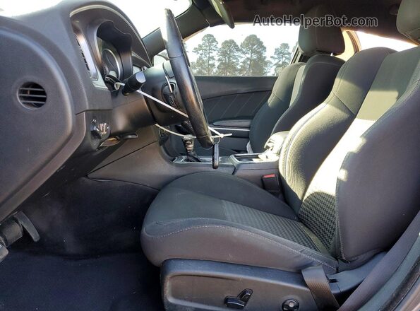 2C3CDXHG3KH526699 2019 DODGE CHARGER Серый Вид салона спереди