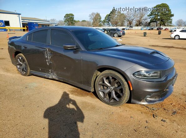 2C3CDXHG3KH526699 2019 DODGE CHARGER Серый Передняя правая четверть