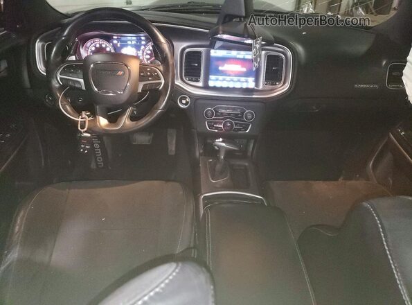 2C3CDXHG3KH614703 2019 DODGE CHARGER Black Вид панелі приладів