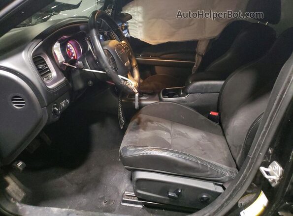 2C3CDXHG3KH614703 2019 DODGE CHARGER Black Вид салону спереду