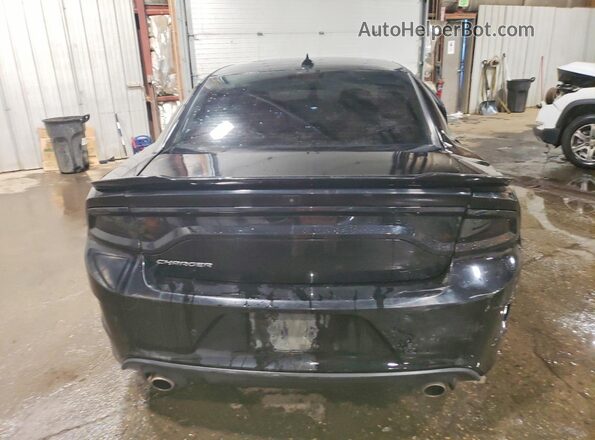 2C3CDXHG3KH614703 2019 DODGE CHARGER Black Вид ззаду