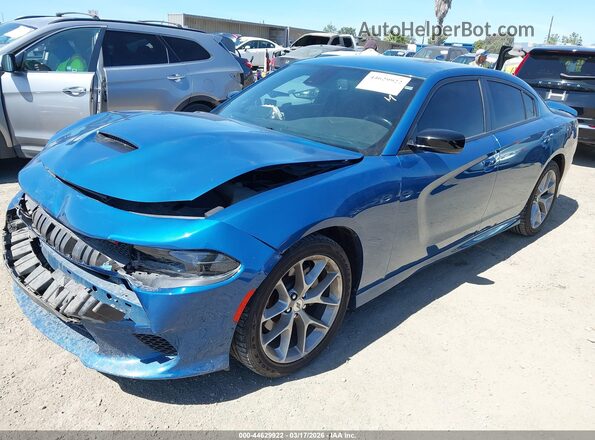 2C3CDXHG4PH643537 2023 DODGE CHARGER Синий Передняя левая четверть