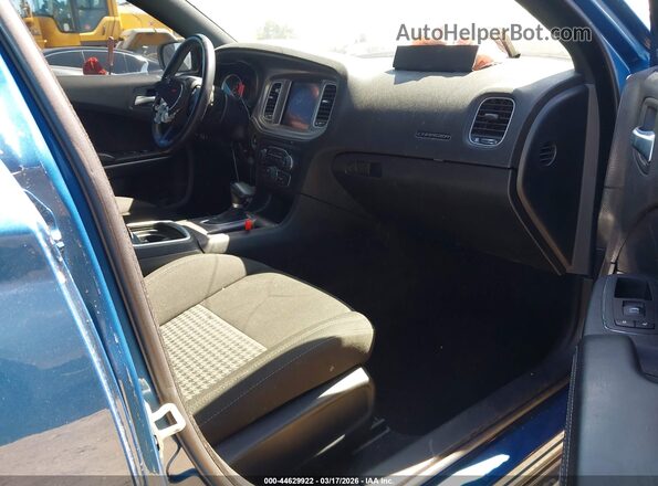2C3CDXHG4PH643537 2023 DODGE CHARGER Синий Вид салона спереди