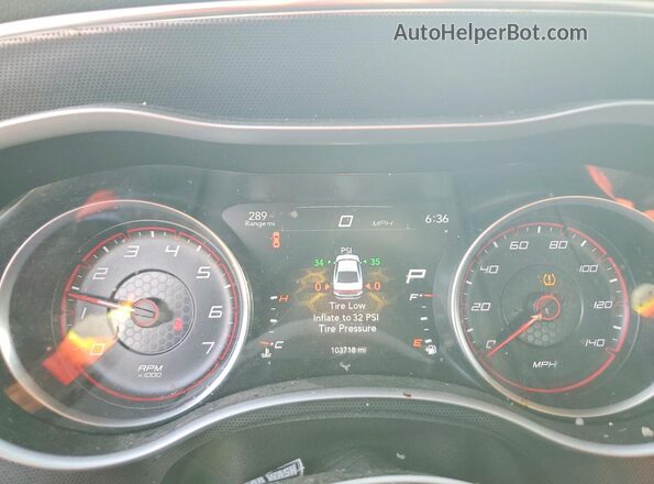 2C3CDXHG6HH551170 2017 DODGE CHARGER Черный Вид щитка приборов