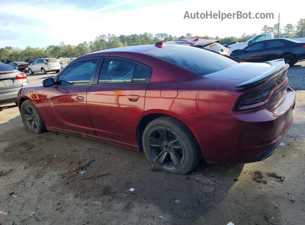 2C3CDXHG6JH124626 2018 DODGE CHARGER Бордовый Задняя левая четверть