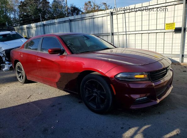 2C3CDXHG6JH124626 2018 DODGE CHARGER Бордовый Передняя правая четверть