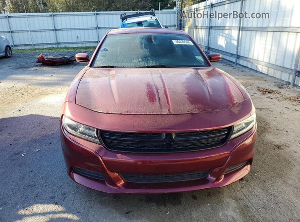 2C3CDXHG6JH124626 2018 DODGE CHARGER Бордовый Вид спереди