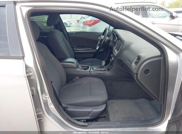 2C3CDXHG7GH132453 2016 DODGE CHARGER Silver Front interior view