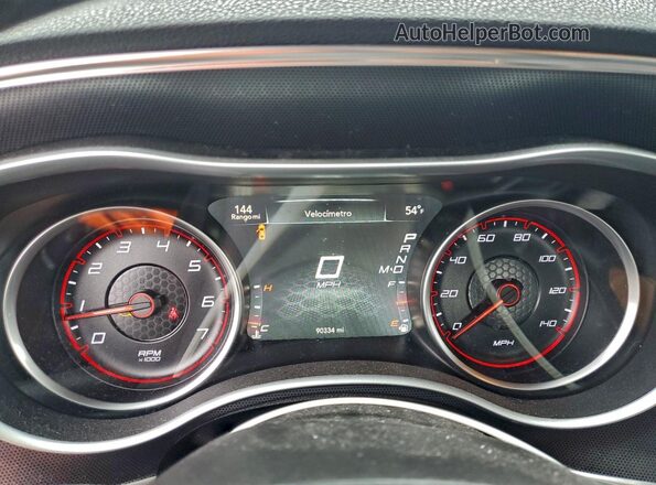 2C3CDXHG8GH303453 2016 DODGE CHARGER Черный Вид щитка приборов