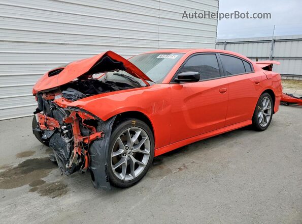 2C3CDXHG8PH649261 2023 DODGE CHARGER Orange Vista tres cuartos delantera izquierda